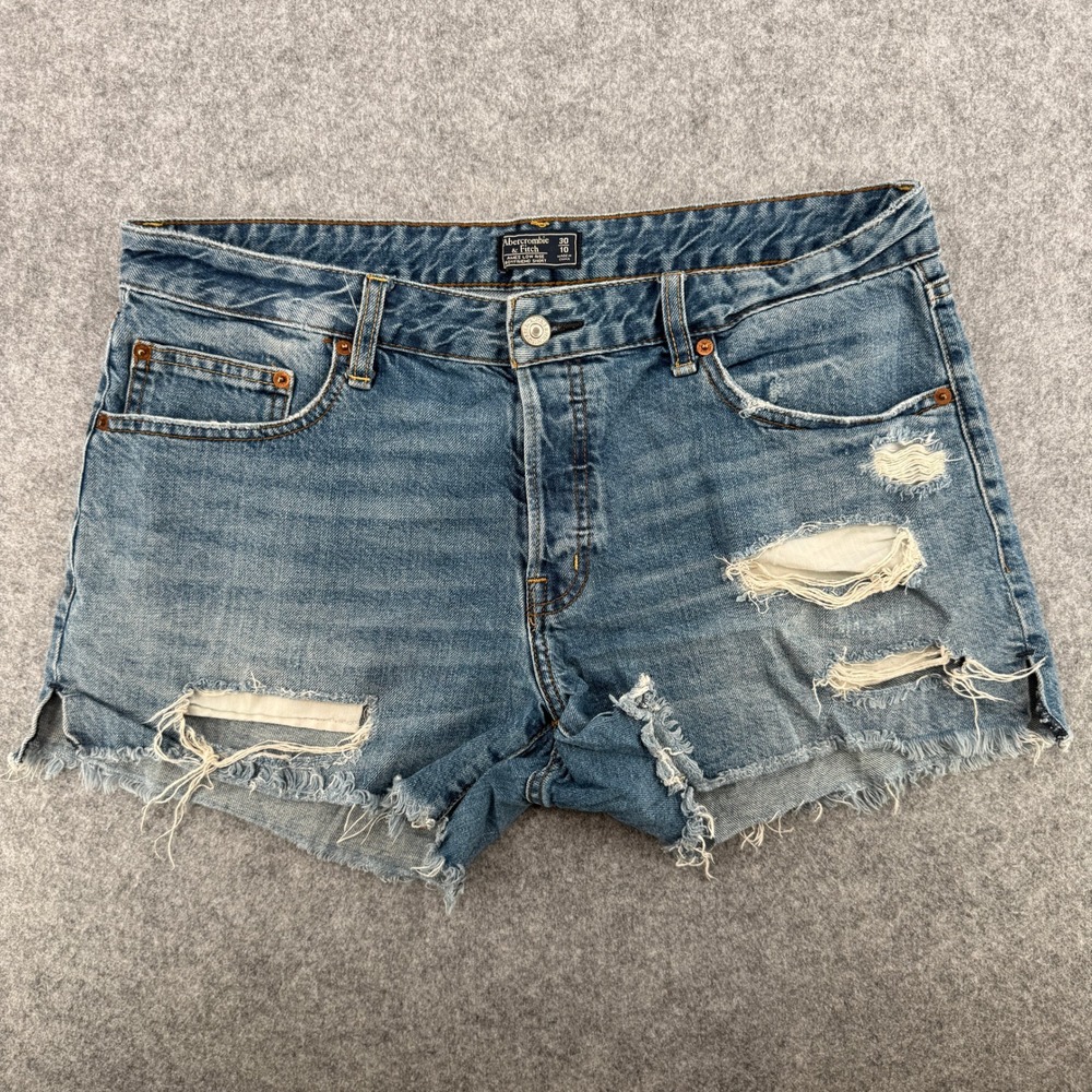 VTG Y2K Abercrombie & Fitch Shorts Womens 30 Ames Low Rise Boyfriend Distressed